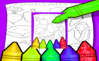 Fruits And Vegetables Coloring For Kids Printable
