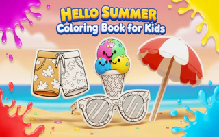 Hello Summer Coloring Book for Kids
