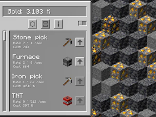 Minecraft Gold Clicker