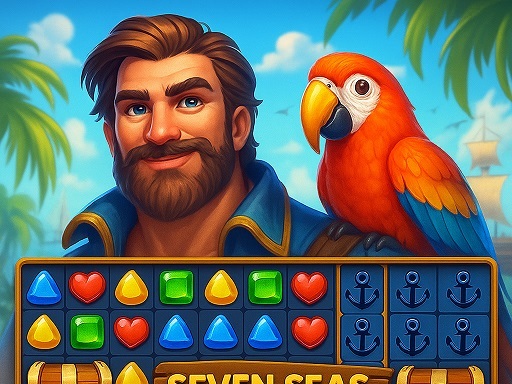 Seven Seas Jewels: Match 3 Puzzle